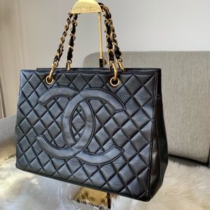 GST 💎 Timeless Grand Shopping Tote CHANEL Gold 💎